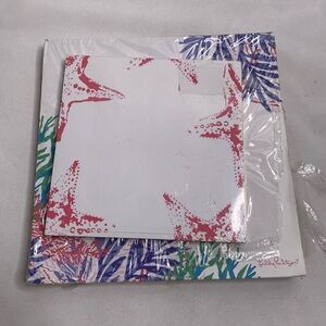 Lilly Pulitzer note pad set starfish sea life colorful office supplies
